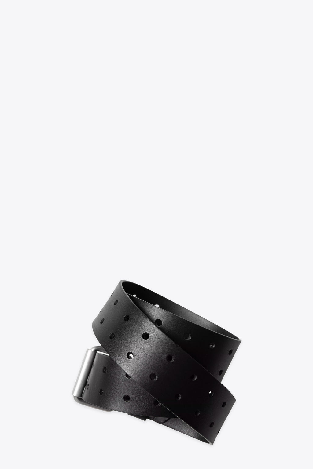 alt-image__Cintura-nera-in-pelle-con-fibbia-in-metallo-a-due-ardiglioni----Double-Script-Belt