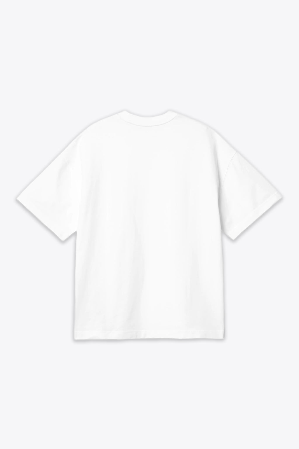 alt-image__T-shirt-bianca-boxy-fit-in-cotone-con-logo-ricamato---S/S-Link-Script-T-Shirt