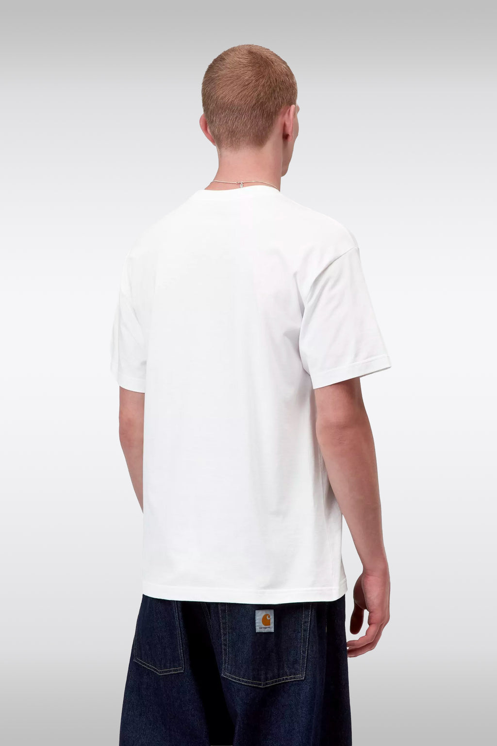 alt-image__T-shirt-loose-fit-bianca-in-cotone-con-logo-grafico---S/S-Column-T-Shirt