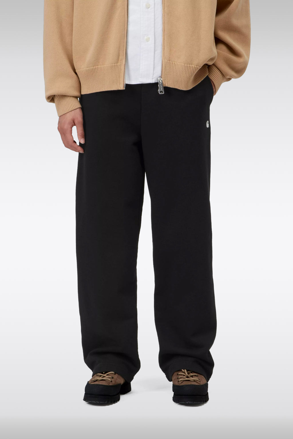 alt-image__Pantalone-nero-baggy-in-felpa-con-logo-ricamato---W-Cassie-Sweat-Pant