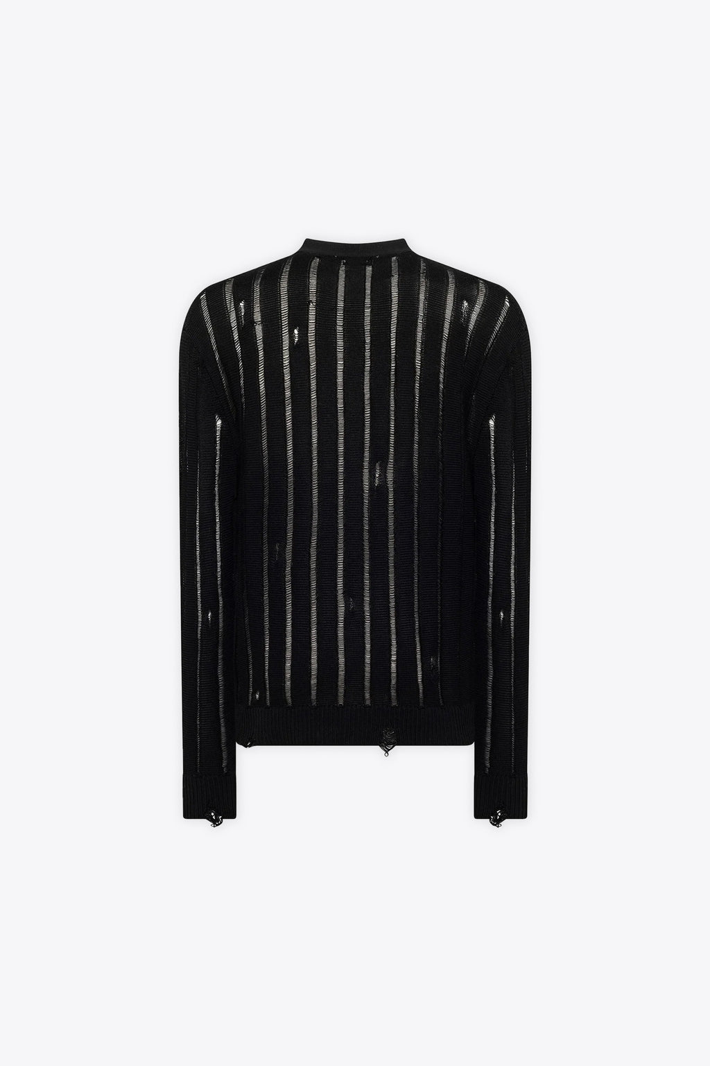 alt-image__Black-cotton-destroyed-knitted-cardigan