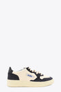 Off white and navy blue glittery leather low sneaker - Medalist Low 