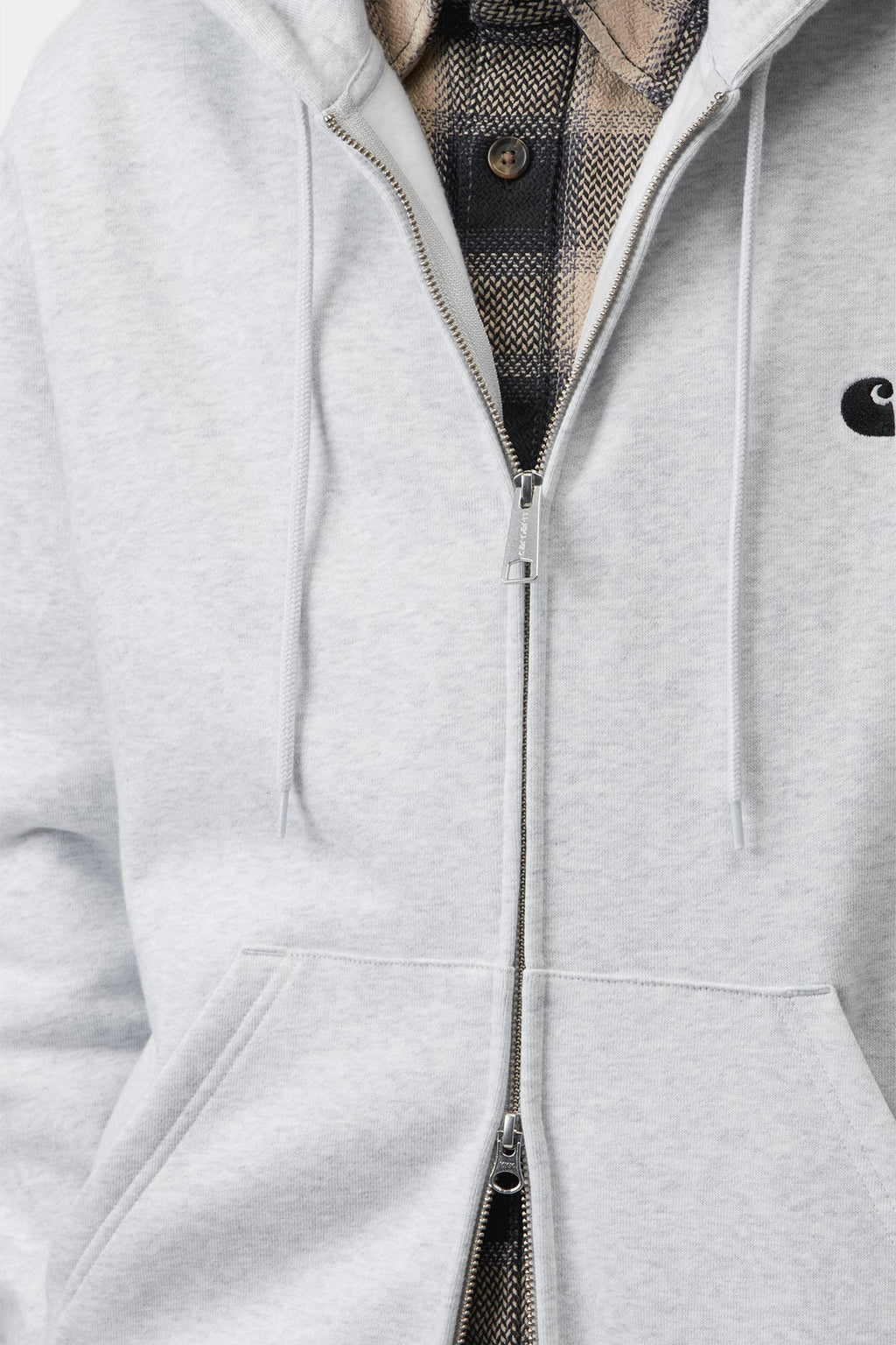 alt-image__Melange-grey-cotton-loose-fit-zipped-hoodie---Hooded-Mack-Jacket