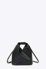 Borsa Japanese in pelle sintetica nera con tracolla 