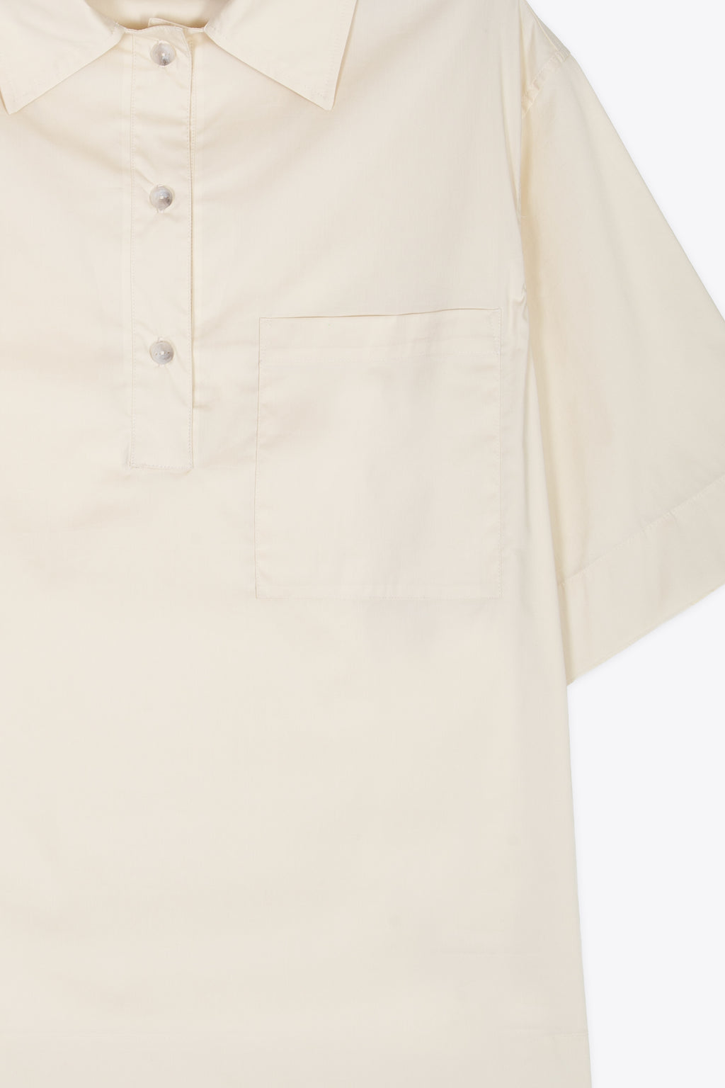 alt-image__Polo-in-popeline-di-cotone-color-panna-con-maniche-corte---Montursi