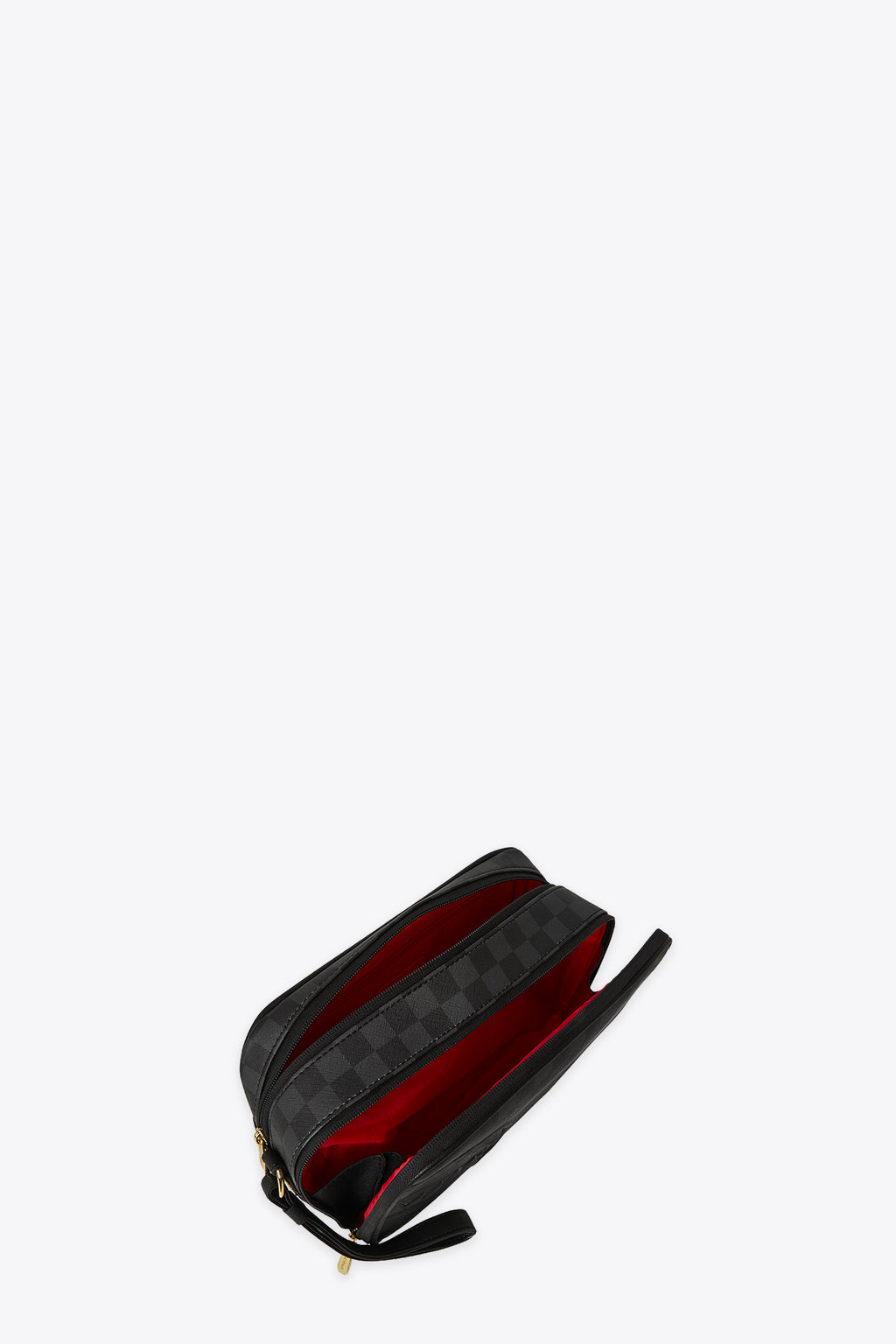 alt-image__Borsello-in-pvc-a-scacchi-nero-con-bocca-shark---Spritz-Black-Toiletry-Bag