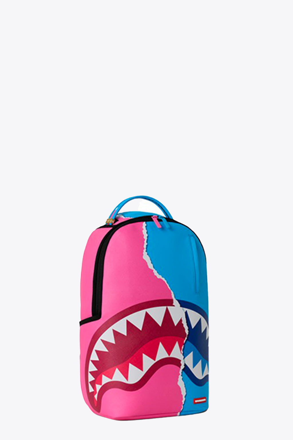 alt-image__Pink-and-light-blue-pvc-backpack-with-split-detail---Shark-Central-Cotton-Candy-Backpack-