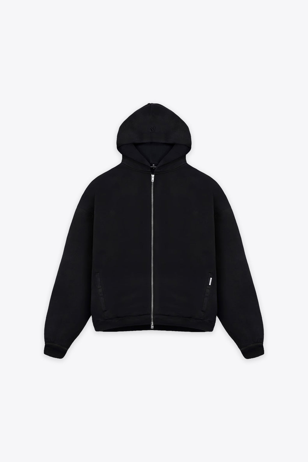 alt-image__INITIAL-BOXY-OVERSIZED-ZIP-THROUGH-HOODIE-Nero