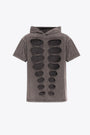 HOODED T-SHIRT-Grigio 
