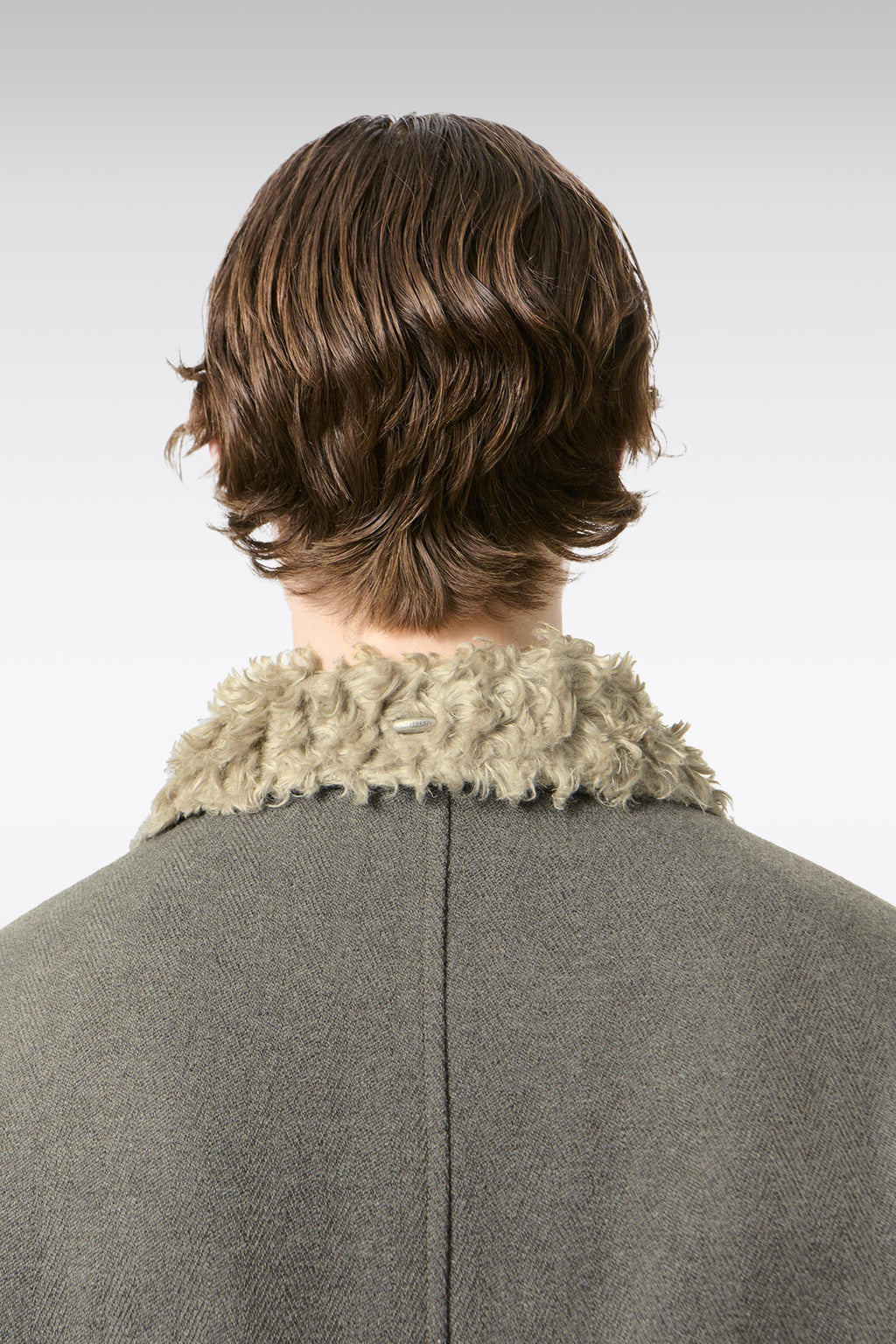 alt-image__Green/grey-fishbone-wool-blend-jacket-with-faux-fur-collar---Evolved-Jacket-