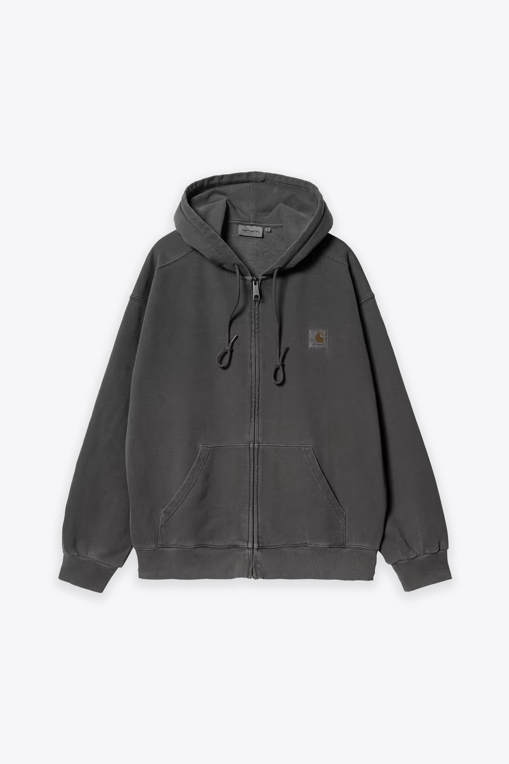 alt-image__Charcoal-grey-garment-dyed-cotton-hoodie-with-zip---Hooded-Vista-Jacket