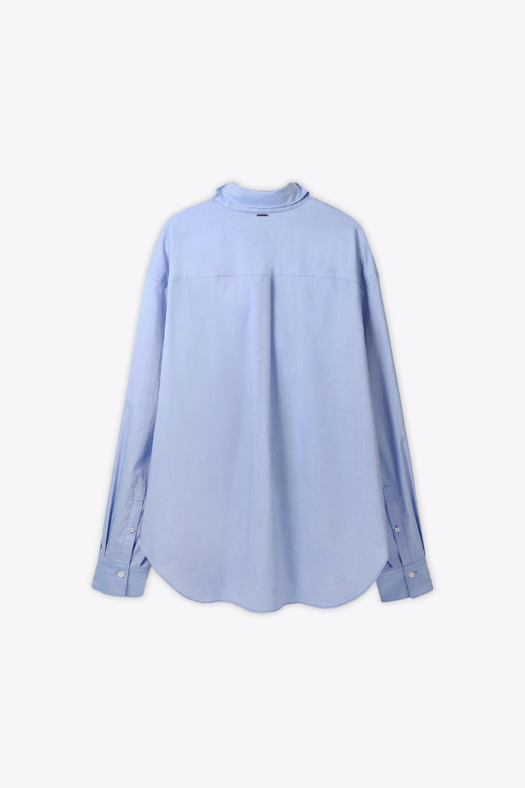 alt-image__Camicia-asimmetrica-in-cotone-celeste---Twisted-Wired-Collar-Shirt
