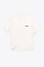 T-shirt in cotone panna con logo stampato al petto e sul retro - Owners Club T-shirt 