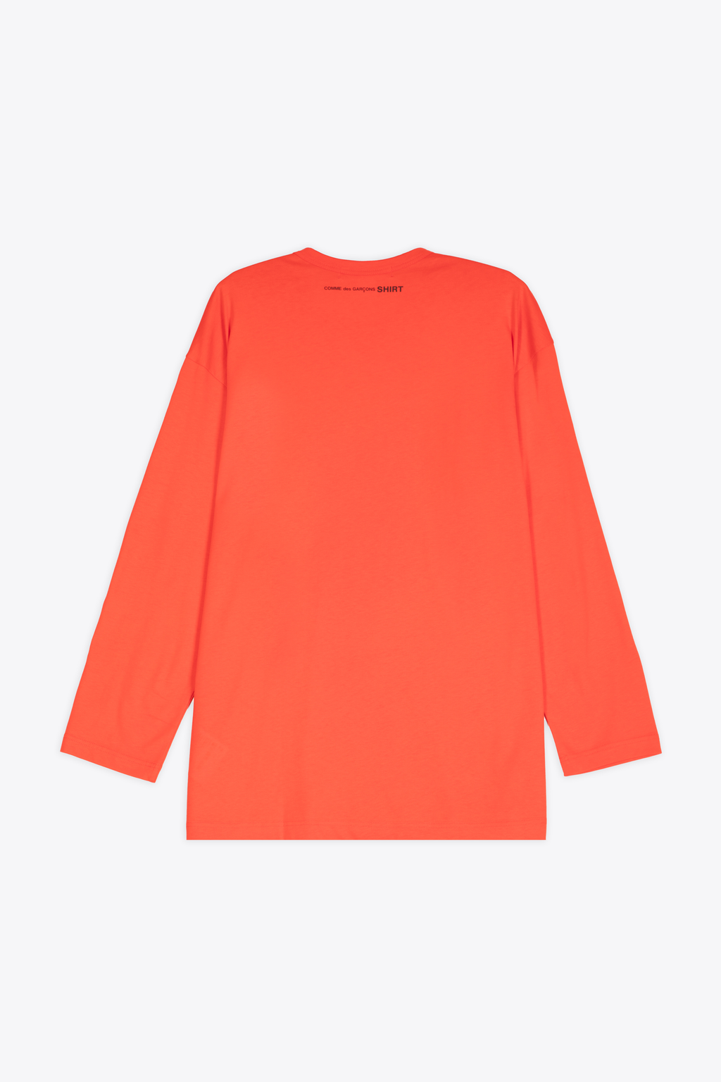 alt-image__T-shirt-oversize-in-cotone-rosso-corallo-con-maniche-lunghe