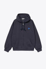 Felpa blu navy con zip e cappuccio con logo a forma di cuore - Hooded Heart II Hartt Sweat Jacket 