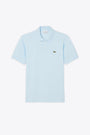 Polo in cotone piquè ultra leggero celeste regular fit 