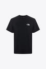 Black cotton t-shirt with chest logo - S/S Simple Dome Tee  