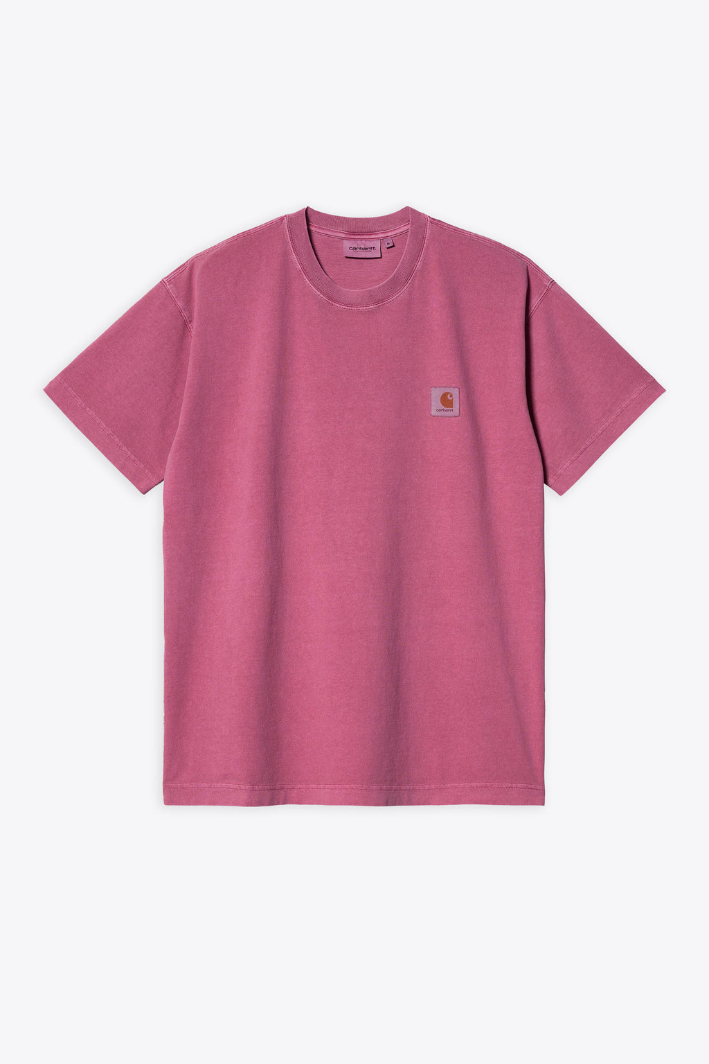 alt-image__Washed-magenta-cotton-t-shirt-with-chest-logo---S/S-Nelson-T-Shirt
