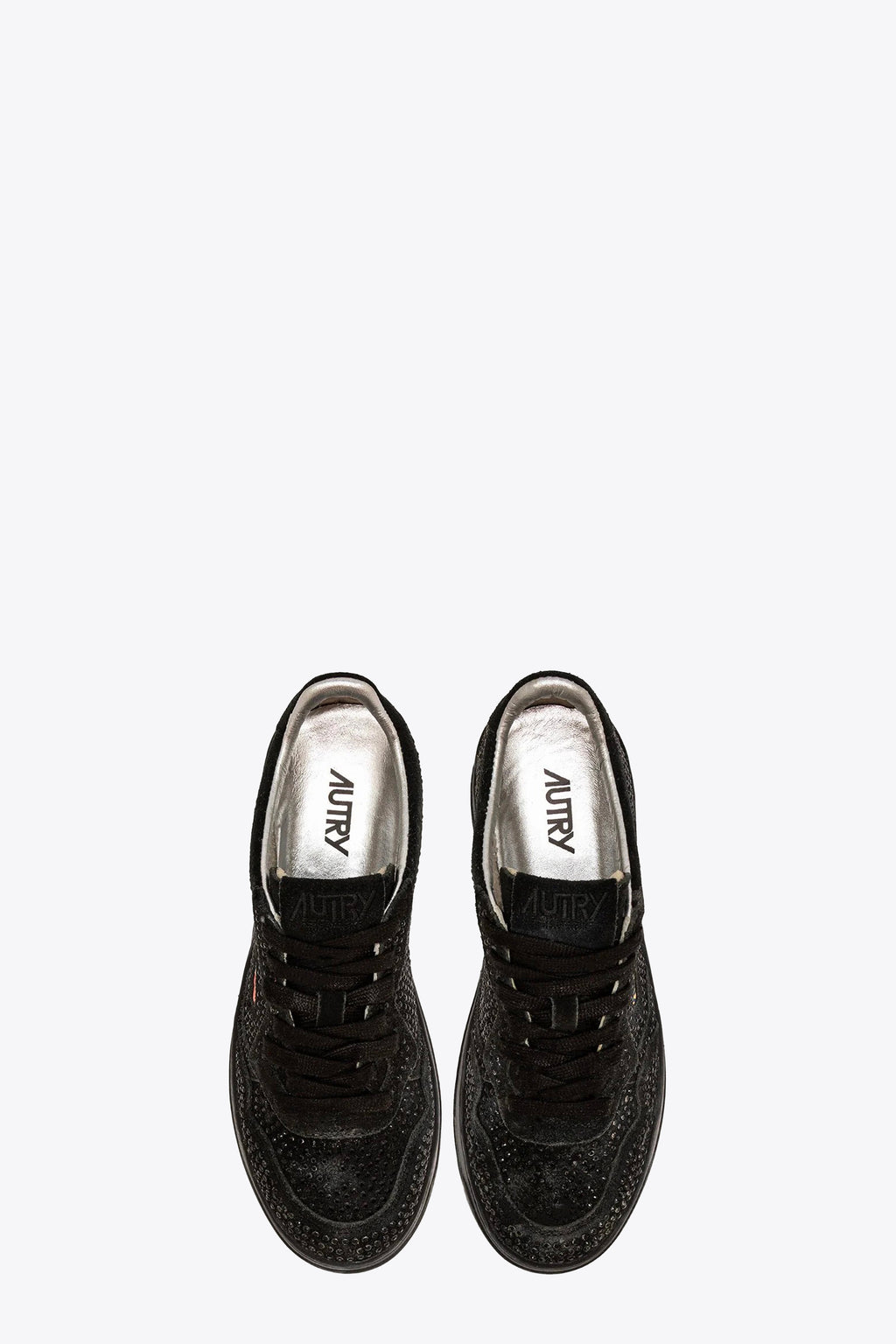 alt-image__Sneaker-bassa-nera-in-suede-con-strass---Medalist-Low