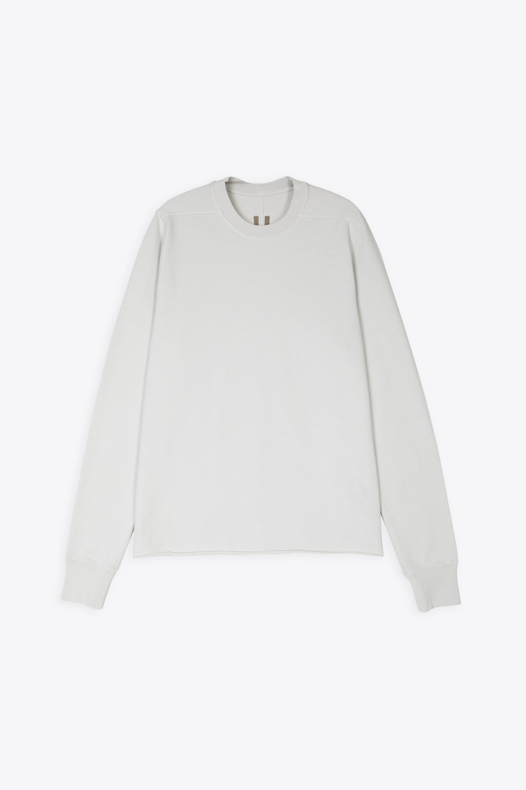 alt-image__Felpa-leggera-in-cotone-color-ghiaccio-con-fondo-a-taglio-vivo---Crewneck-Sweat