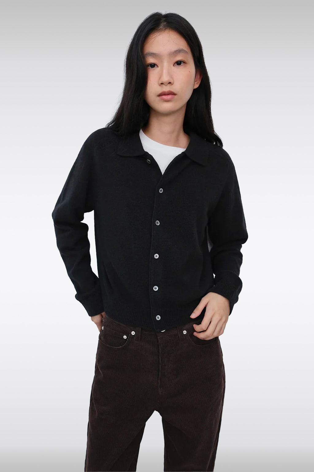 alt-image__UNISEX-COLLARED-KNIT-CARDIGAN-Nero