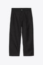 Black wool blend worker pant - Ray Single Knee Pant 