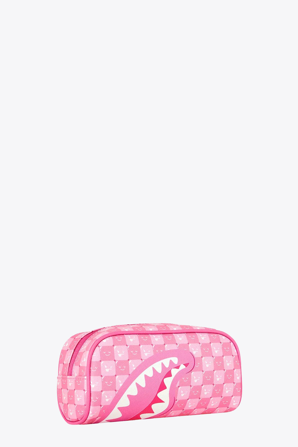 alt-image__Astuccio-in-pvc-rosa-a-scacchi-con-smiles-e-bocca-shark---Pink-New-Check-Faces-Pouch