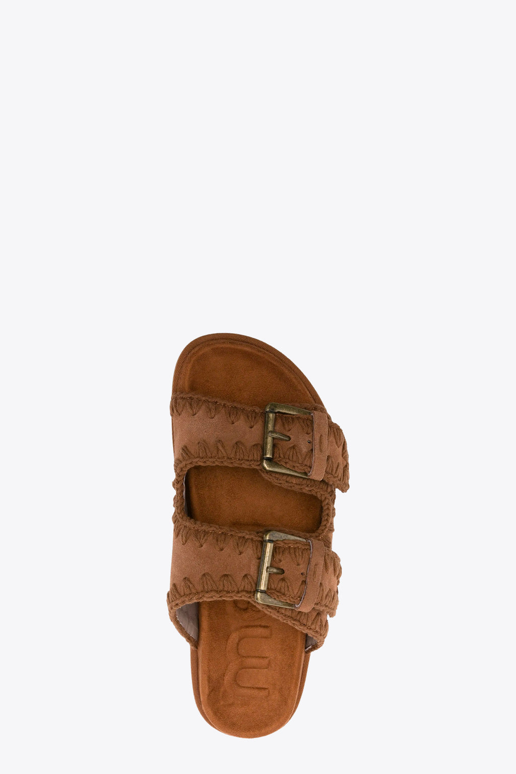 alt-image__Cognac-brown-suede-sandal-with-two-upper-straps-and-crochet-stitches---Bio-Sandal-Two-Buckles-
