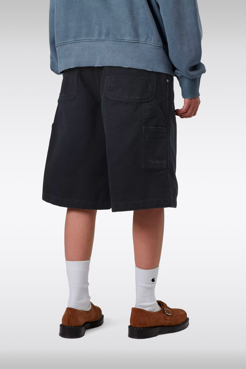 alt-image__Stonewashed-black-denim-baggy-shorts-with-reinforced-knees---W'-Nixon-Double-Knee-Short