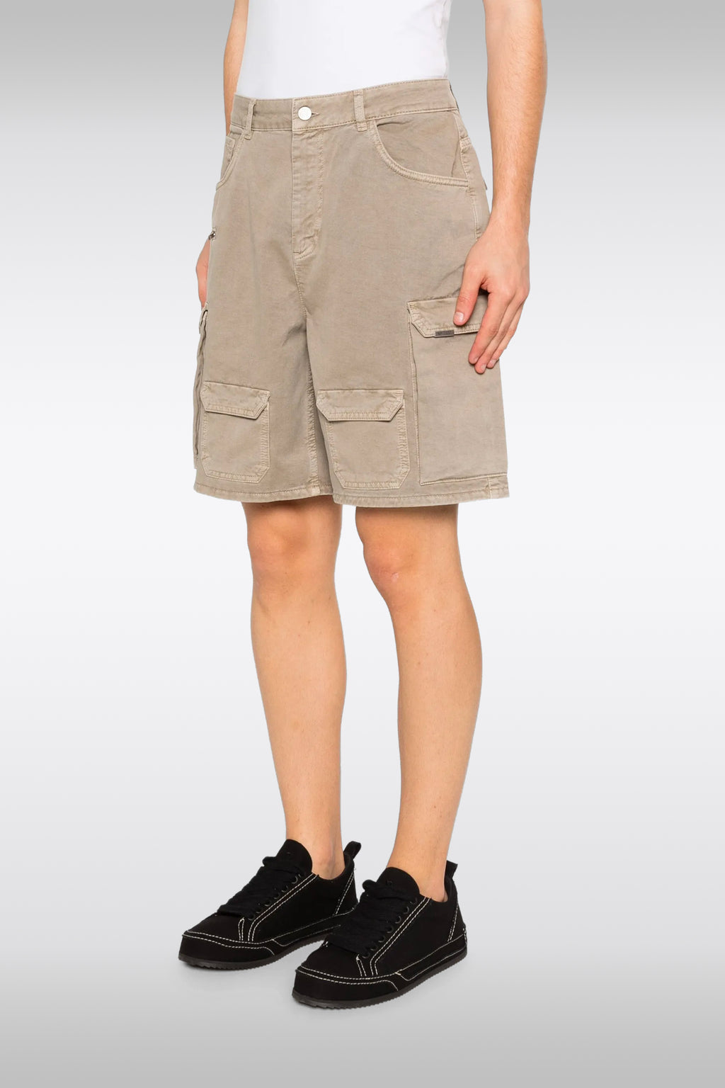 alt-image__Short-cargo-in-twill-di-cotone-beige-lavato---Loaded-Cargo-Short