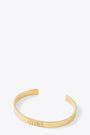 Bracciale rigido in metallo oro con logo 