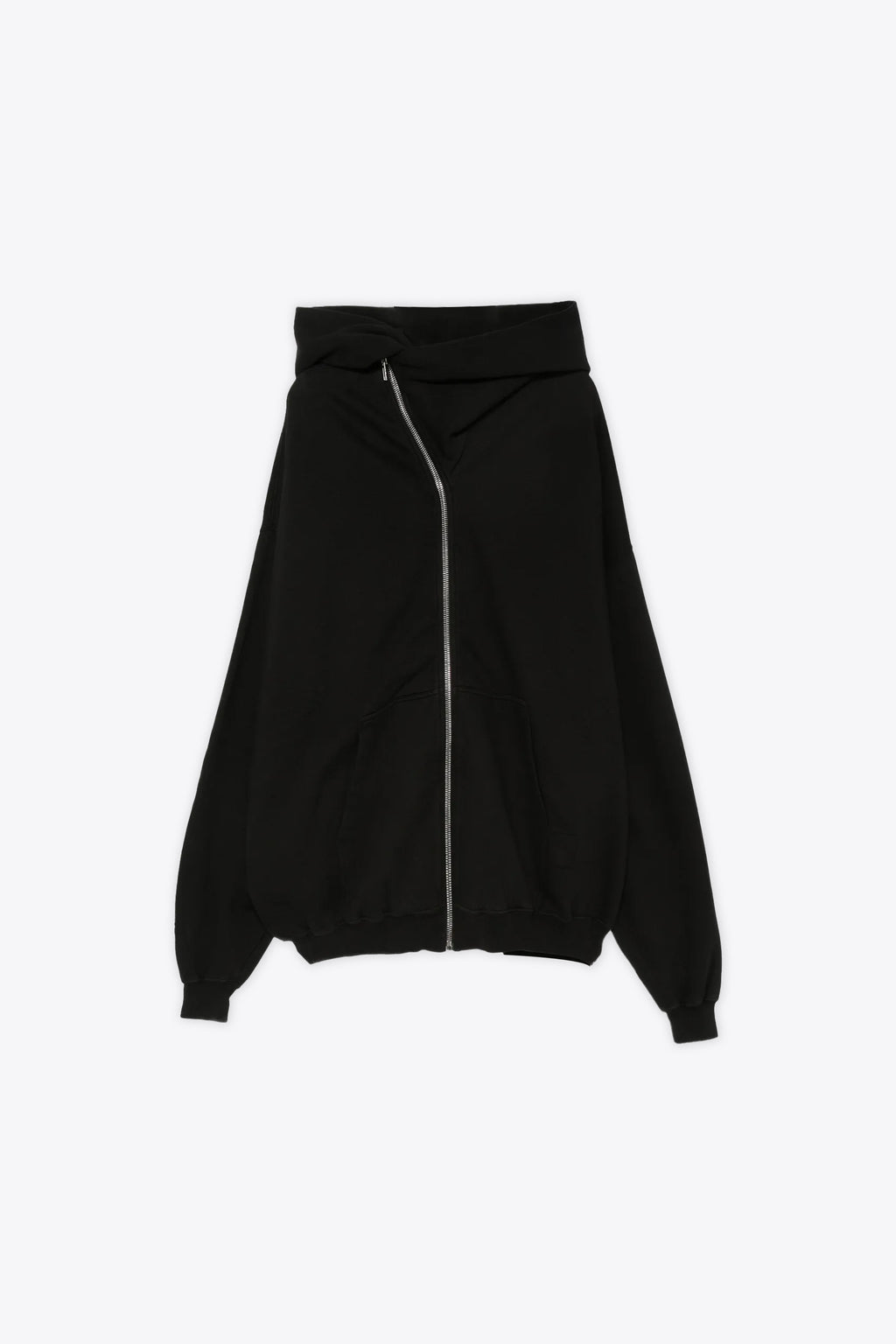 alt-image__Black-cotton-oversized-hoodie-with-asymmetrical-zip-fastening---Mountain-Hun-Hoodie