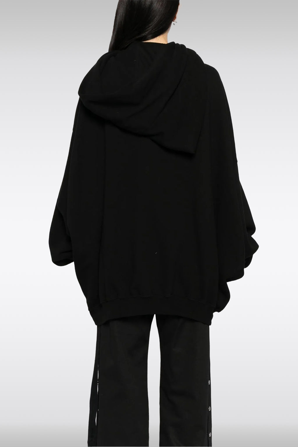 alt-image__Black-cotton-oversized-hoodie-with-asymmetrical-zip-fastening---Megamountain