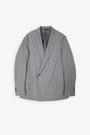 Light grey one and a half breasted wool blazer - Demna Timisoara Jacket  