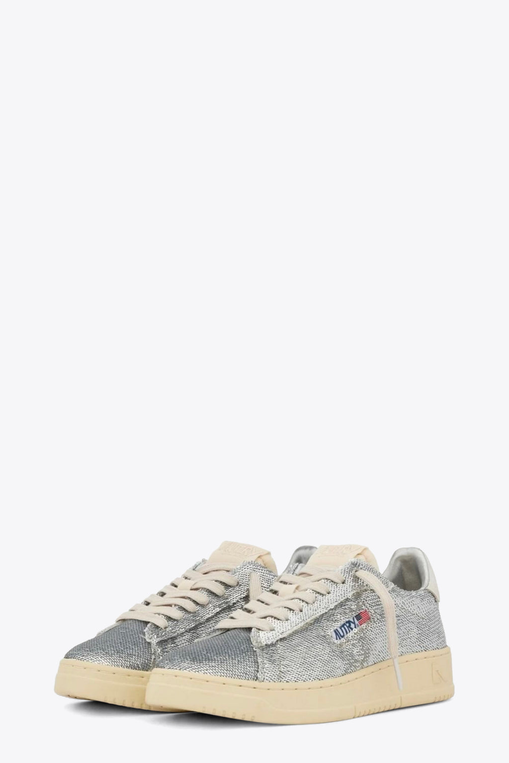 alt-image__Sneaker-bassa-con-pailettes-argento---Dallas-Low