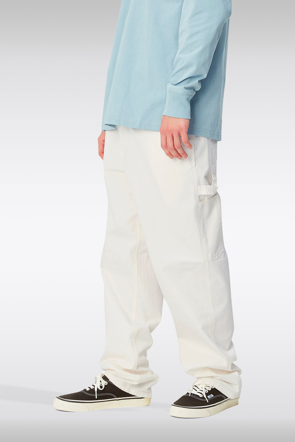 alt-image__Pantalone-workwear-in-drill-di-cotone-panna---Single-Knee-Pant