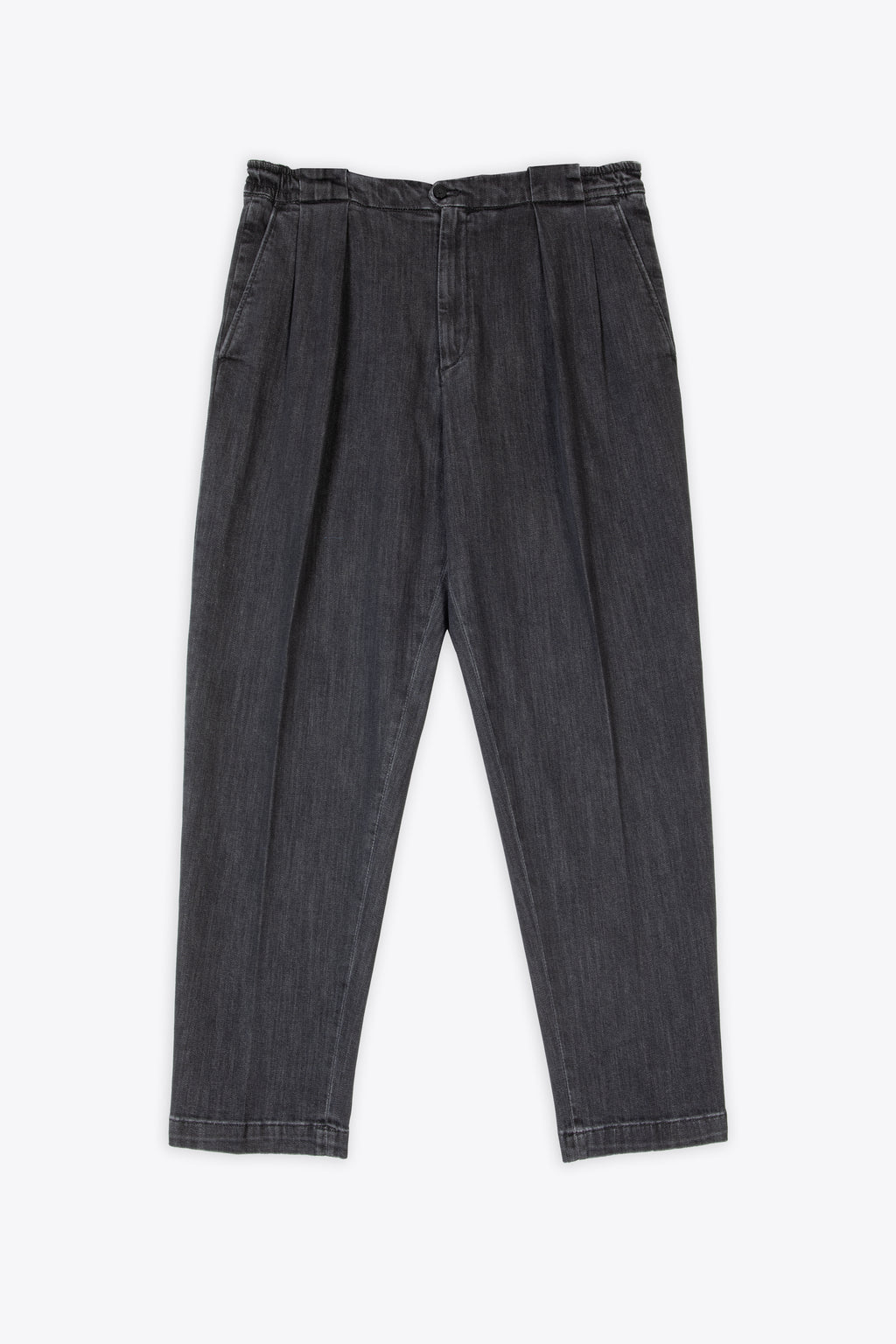 alt-image__Pantalone-in-denim-chambary-nero-con-pinces-frontali----Portobellos