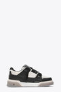 Sneaker bassa in pelle panna e nera con lacci grossi - Studio Sneaker 