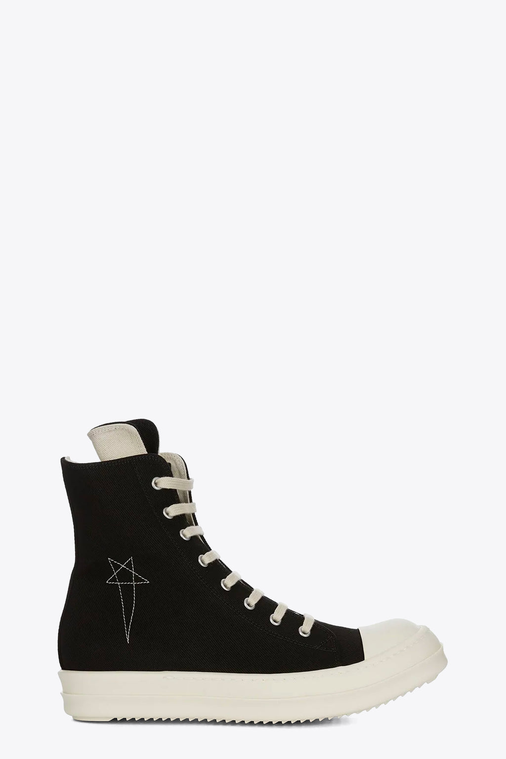 alt-image__Sneaker-nera-alta-in-denim-con-ricamo-pentagram---Hi-sneaks