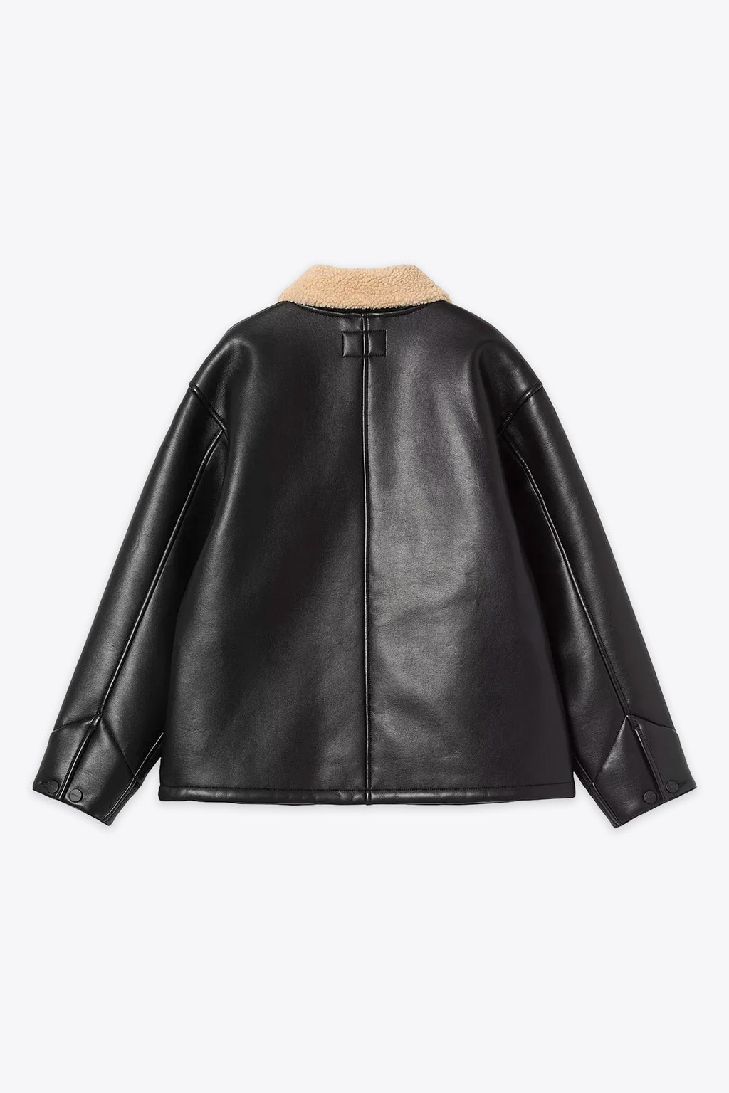 alt-image__Giacca-nera-in-montone-sintetico-con-collo-in-pelliccia---W'-Shepton-OG-Michigan-Coat