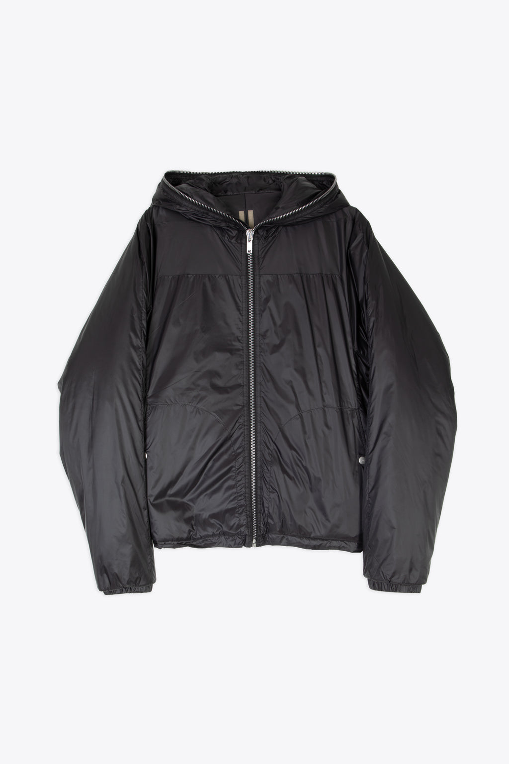 alt-image__Giubbotto-in-nylon-nero-con-zip-e-cappuccio---Sealed-Windbreaker