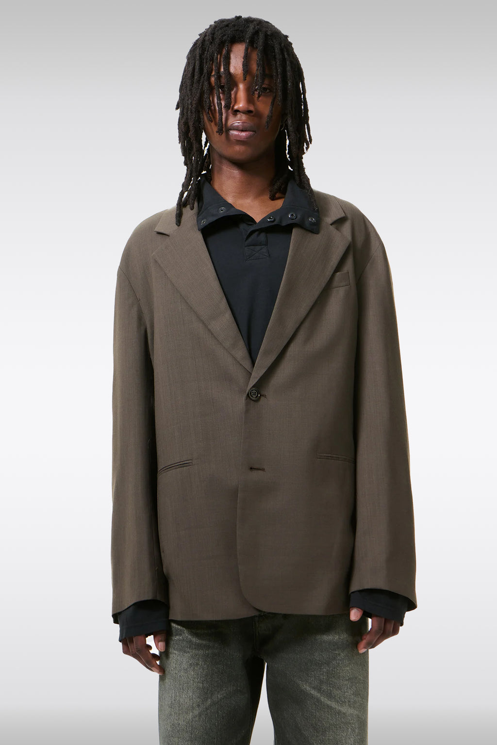 alt-image__Giacca-relaxed-fit-grigia-in-frescolana---Industry-Blazer