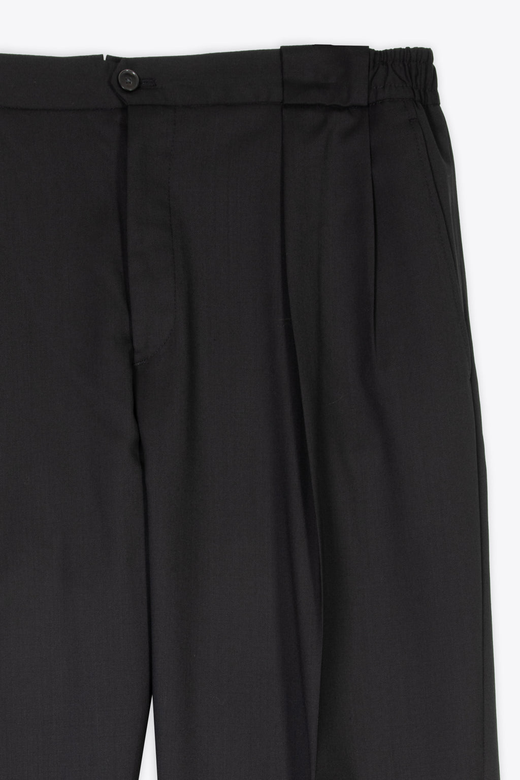 alt-image__Pantalone-nero-in-fresco-lana-con-pince-frontale---Portobellos