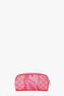 Astuccio in pvc rosa a scacchi e camouflage - Pink 3AM Riptide Pouch 