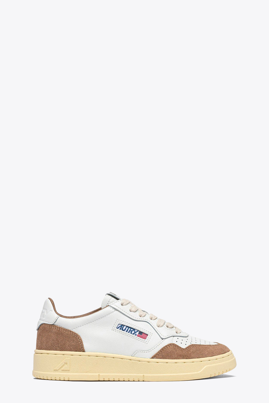 alt-image__Sneaker-bassa-in-pelle-panna-e-suede-marrone---Medalist-Low