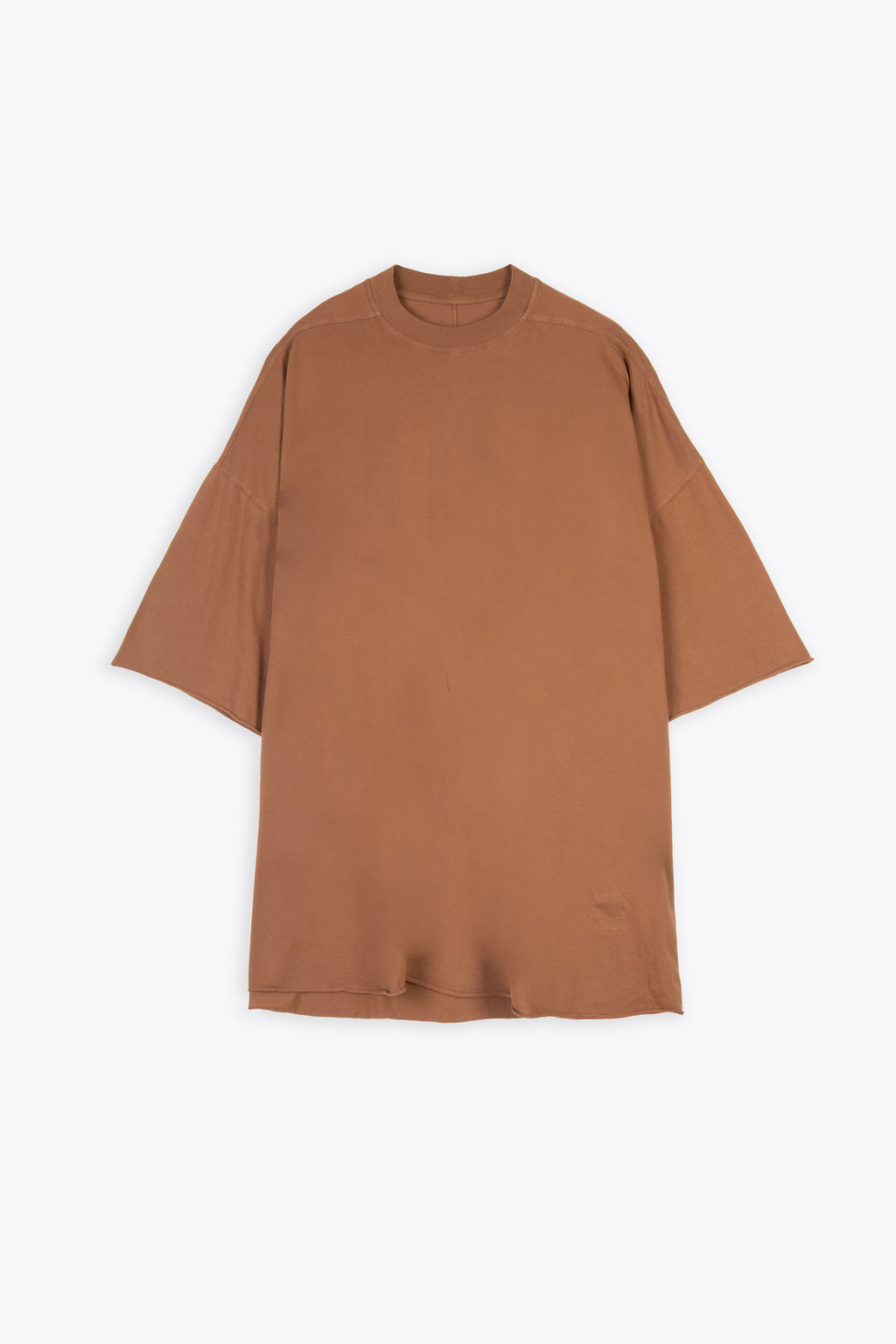 alt-image__T-shirt-marrone-oversize-con-estremità-a-taglio-vivo---Tommy-T