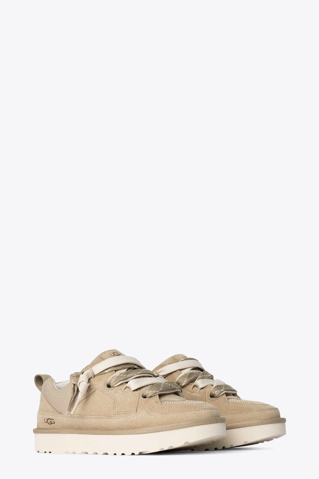 alt-image__Sneaker-bassa-in-camoscio-beige-con-lacci---M-Lo-Lowmel