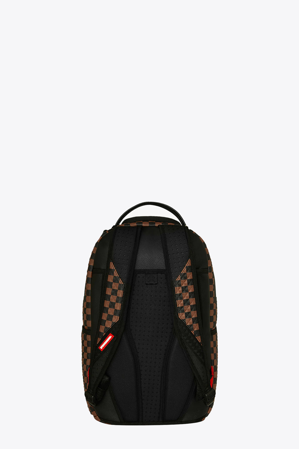 alt-image__Brown-and-black-3D-check-pvc-backpack-with-shark-mouth-signature---Shark-in-Paris-Pyramid-Backpack