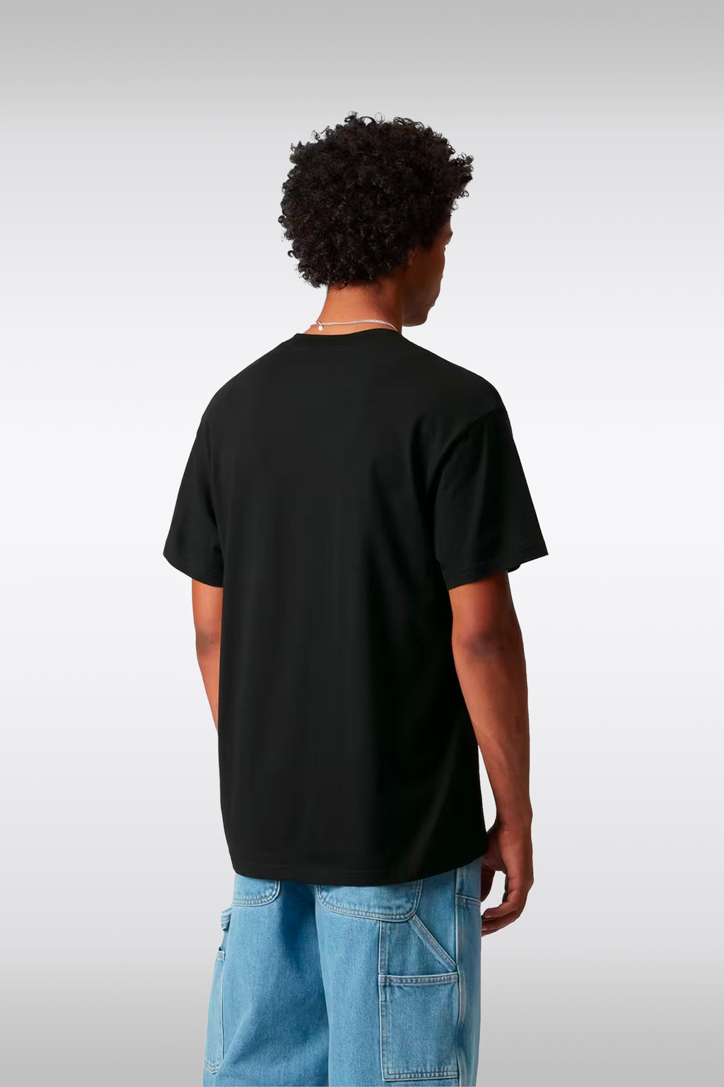 alt-image__T-shirt-nera-in-cotone-con-tasca-e-logo-cuore-al-petto---S/S-Pocket-Heart-T-Shirt