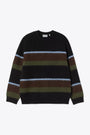 MERTON SWEATER 30/30/40%ALPACA/NYLON/ACRYLIC-Nero/marrone 
